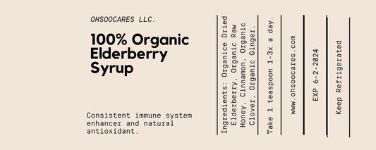 100% Organic Elderberry Syrup